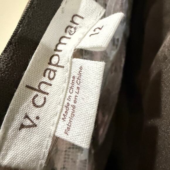 Anthropologie X V. Chapman Carmella Corset Side-Slit Chiffon Maxi Dress Size 12 - Picture 10 of 11